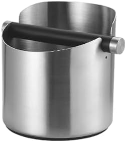 Espresso Knock Box, Stainless Steel Coffee Grounds Container with