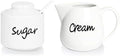 ONTUBE Porcelain Sugar and Creamer Set of 3,White
