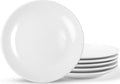 Set Of 6 8 Inch White Dinner Plates