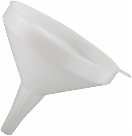 Winco 6 1/4" White Plastic Commercial Funnel