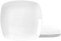 TP 10.5" Melamine Square Dinner Plates, 6-piece Plate Sets, White