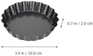 4 Inch Mini Tart Pans with Loose Base, Non Stick Carbon Steel