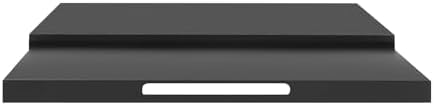 Microwave Stand with Pull-Out Shelf and Drawer, Black