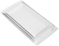 Amazon Basics 3-Piece Porcelain Serving Platters, Oven Safe, for