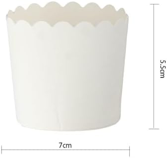 50 Pcs Paper Baking Cup, Large Oil Proof Cake Cup, Baking Cup Paper