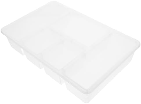 Mipcase Divided Food Storage Container with Lid, PP Snack Box