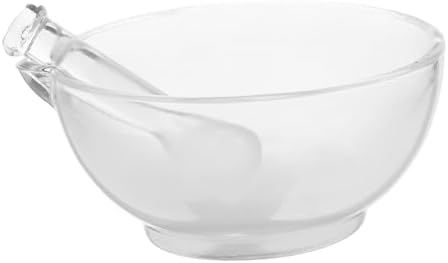 Glass Pestle Bowl Set with Pestle, Grinding Mixing