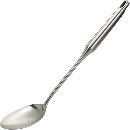 Millvado Big Cooking Spoon Stainless Steel - 15 In. Metal Kitchen