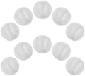 Self Adhesive Cabinet Handles 10pcs White Plastic Pulls for Wardrobe