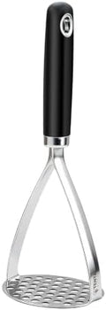 Potato Masher, 10.25 Inch Stainless Steel Masher with Non-Slip TPR