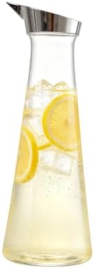 1.4L Water Pitcher, Ice Cold Juice Jug with Lid, Acrylic Transparent