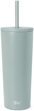 Simple Modern Iced Coffee Tumbler, Insulated | 24oz | Green