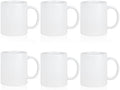 6Pcs 11oz Sublimation Blank Ceramic Coffee Mugs
