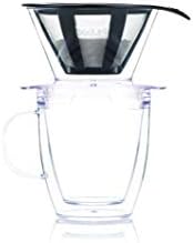 Bodum 12oz Pour Over Coffee Dripper Set w/Double Wall Mug and Reusable