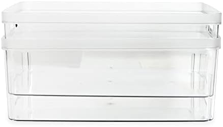 Isaac Jacobs 2-Pack Large Clear Storage Bins