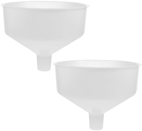VANZACK 2Pcs Wide Mouth Plastic Funnel