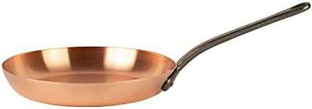 pure copper frying pan Ø 11 in, thick-walled | skillet made of solid