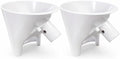 Stand Mixer Bowl Pouring Funnel Set, 2 Pack Wide-Mouth No-Spill