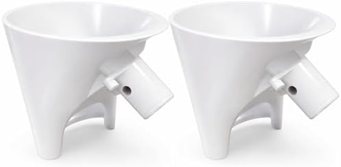 Stand Mixer Bowl Pouring Funnel Set, 2 Pack Wide-Mouth No-Spill