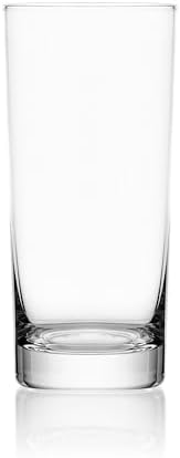 Mikasa Lana Tall Beverage Highball Glass Cups, Set of 4, 16 Ounce