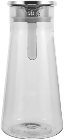 VOSAREA Acrylic Water Carafe with Lid 1.5l Cold and Hot Beverage