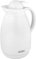 Thermos 34OZ WHT Glass Carafe, Pack of 1, white