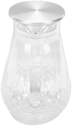 Water Pitcher, 50oz Acrylic Clear Water Jugs with Handle & Lid