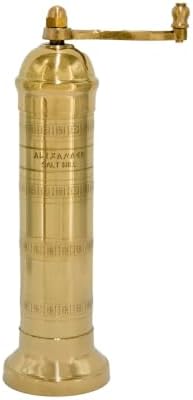 Alexander Home Original Greek Salt Mill, 8-Inch Brass