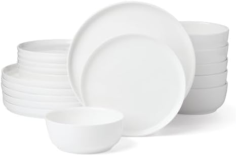 Lenox Modern White Porcelain 18-Piece Dinnerware Set for 6