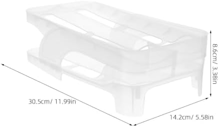 Rolling Egg Dispenser, Double-layer Plastic Fridge Organizer Holder
