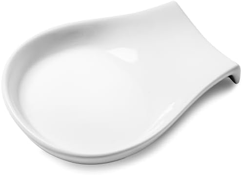 Spoon Rest, 4.5 Inches Spoon Holder for Kitchen Counter Porcelain