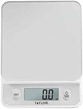 Taylor Glass Top Food Scale with Touch Controls, 11 lb Capacity, Sleek