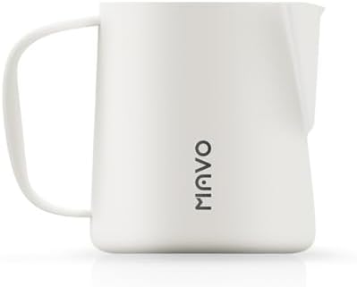 Milk Frothing Pitcher, Arc Spout Espresso Steaming Pitcher, 400ml Milk