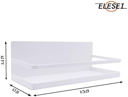 Magnetic Spice Rack for Refrigerator, 2 Pack, White