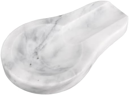 Marble Spoon Rest, Light Grey, 4 * 6.5