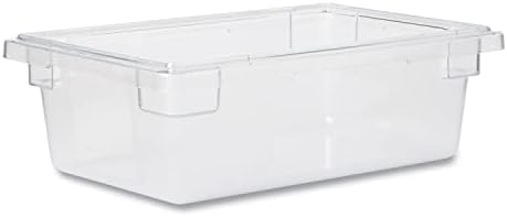 Rubbermaid Commercial 3309CLE Food/Tote Boxes, 3 1/2gal, 18w x 12d x