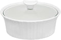 CorningWare French White 1.5-Quart Round Casserole with Glass Lid