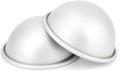 Kundalini 5 Inch Dome Cake Pan Set of 2 Aluminum Half Ball Sphere Cake