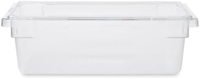 Rubbermaid Commercial Products Food Storage Box, 3.5-Gallon, Clear