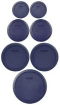 Pyrex 7202-PC, and 7402-PC Dark Blue Plastic Lids by Pyrex
