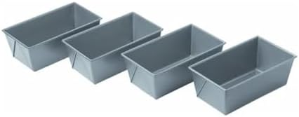 Chicago Metallic Commercial II Non-Stick Mini Loaf Pans, 5.7in X 3.2in