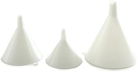 Norpro Plastic Funnel, Set of 3, Set of Three, White