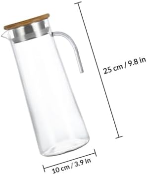 Acrylic Water Pitcher 1.2l with Lid for Home Serving