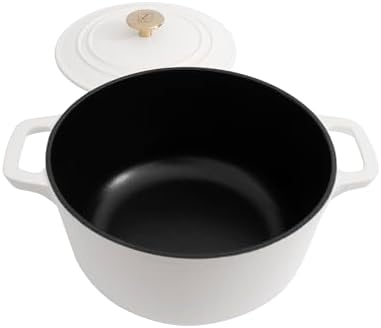 ZLINE 5-Piece Enameled Cast Iron Cookware Set in White Matte