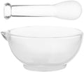Glass Bowl and Pestle Set, Glass Mixing Grinding Container