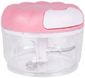 17 fl oz Manual Food Chopper with Pull-String Mechanism for Garlic