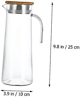 Acrylic Beverage Pitcher 1.2l with Lid, Water Jug