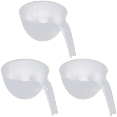 3pcs Plastic Sauce Mixing Bowls with Handle, Nesting Microwave Cuisine