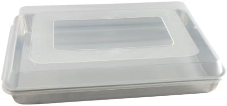 13x18 Inch Deep Half-Sheet Pan with Lid, Aluminum Baking Pan for
