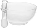 Glass Pestle Bowl Set, Heavy Duty Grinding Bowl for Kitchen Laboratory